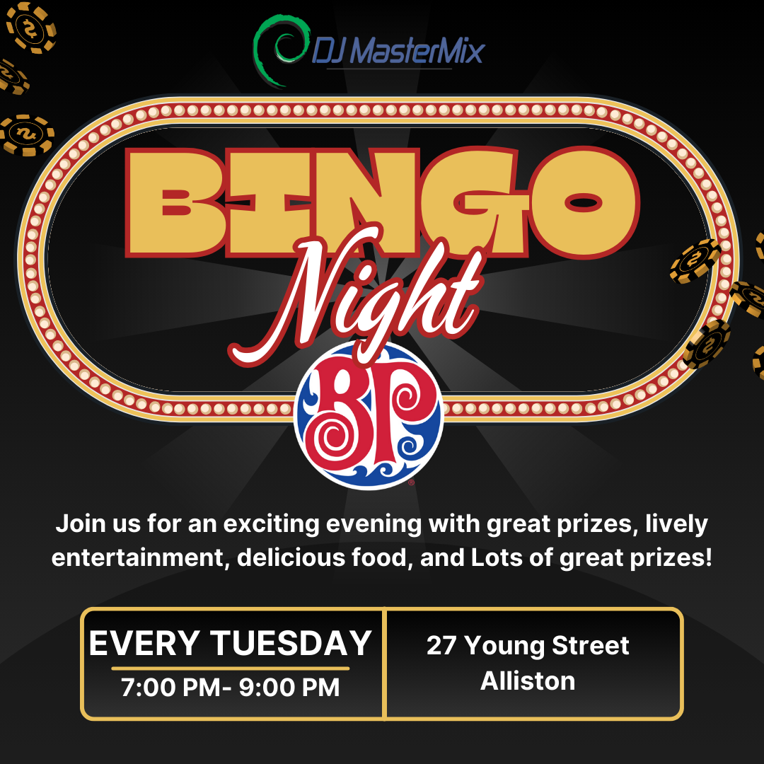 Boston Pizza Bingo Alliston Boston Pizza Bingo